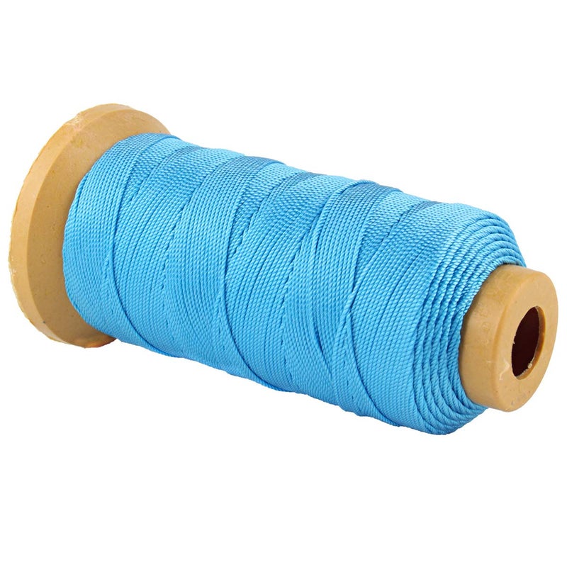 McFanBe 656 Feet Twisted Nylon Line Twine String Cord for Gardening Marking DIY Projects Crafting Masonry (Light Blue, 1mm-656 feet) - Image 2